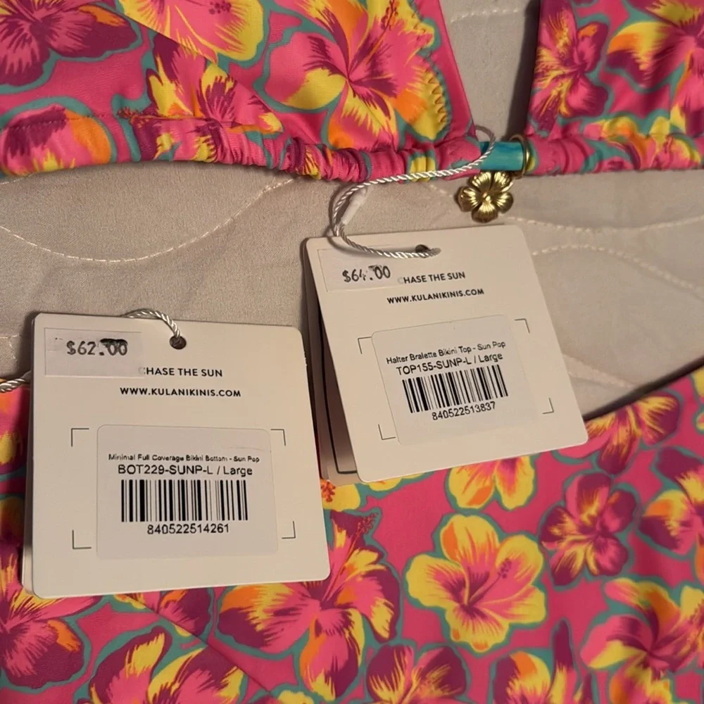 NWT Kulani Kini Sun Pop Bikini Large
